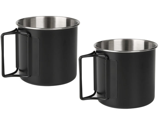 Camping Cups with Folding Handles
